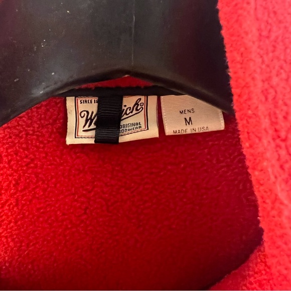 Woolrich Polartec Vest Full Zip Drawstring Pockets Casual Men Size M Medium USA - Picture 5 of 6